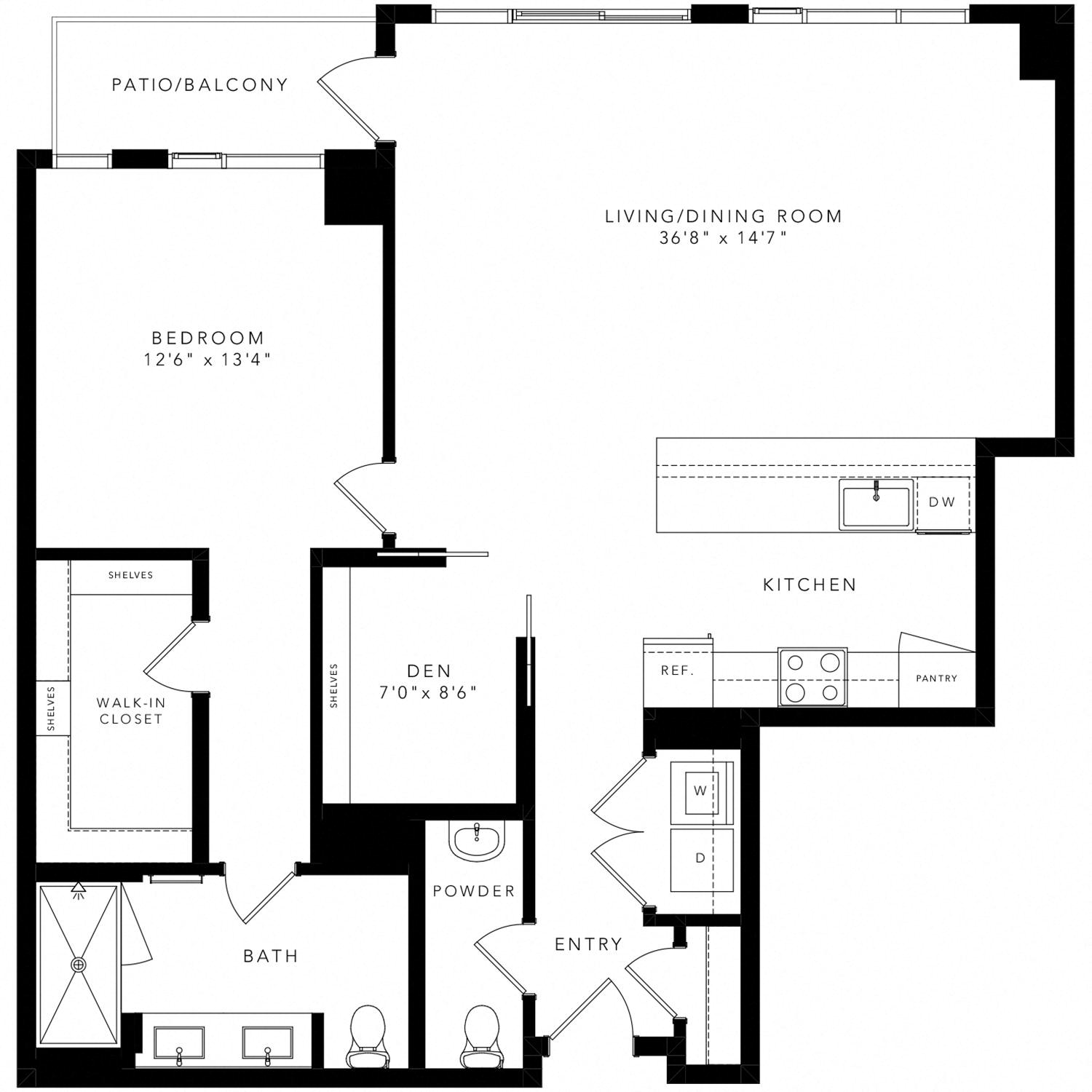 Floor plan layout diagram for PH - 8